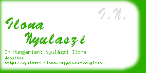 ilona nyulaszi business card